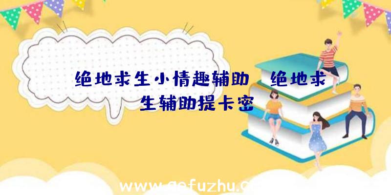 「绝地求生小情趣辅助」|绝地求生辅助提卡密
